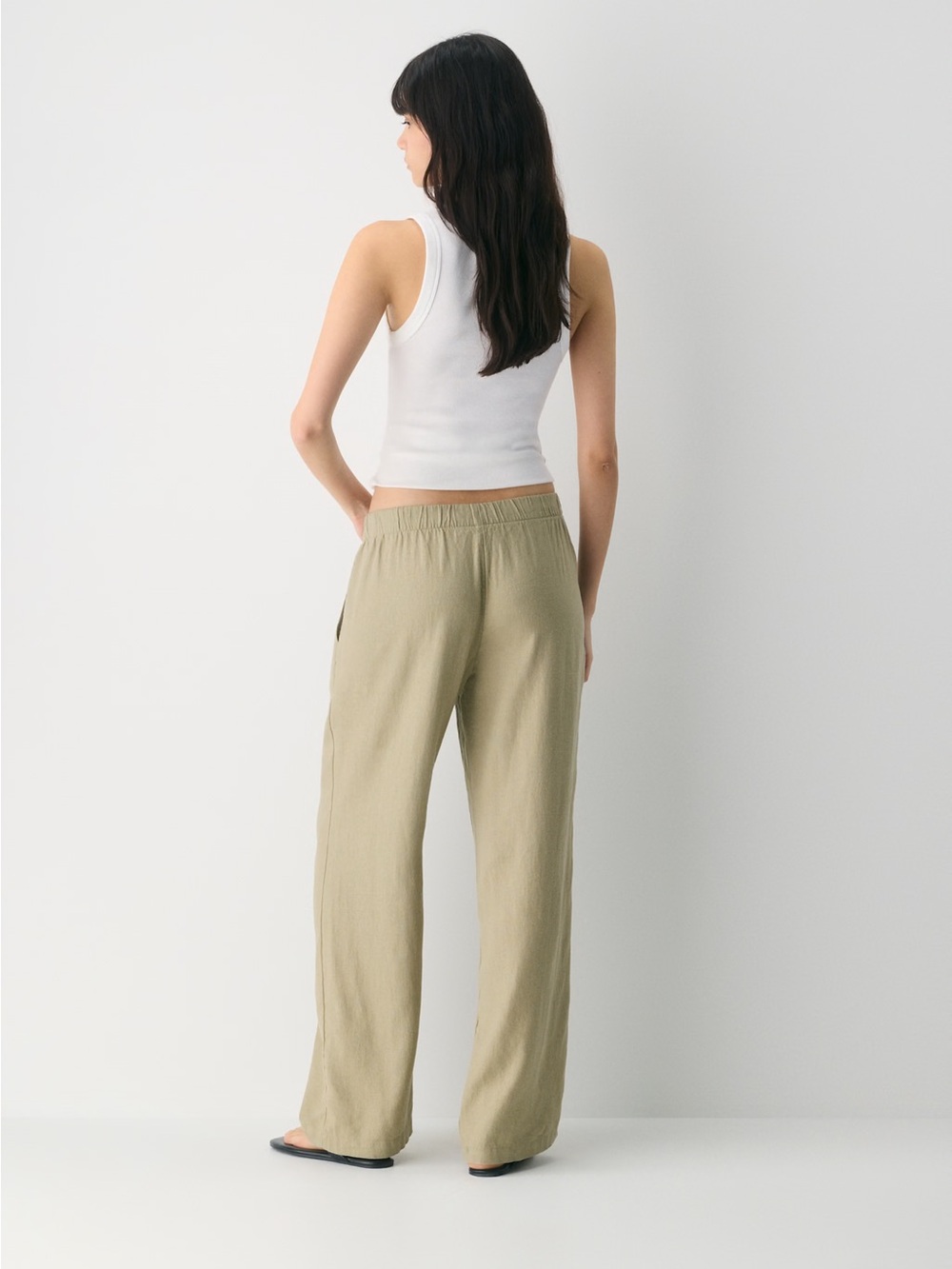 NWT Aritzia The Group by Babaton Sontag Linen Pant - Picture 4 of 4